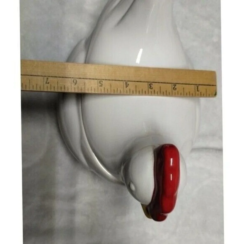 White Ceramic Chicken Hen‎ Lidded Dish Candy Bowl Container Decor Kitchen